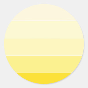 Vanilla Yellow Color Harmony Blank Modern Elegant Classic Round Sticker