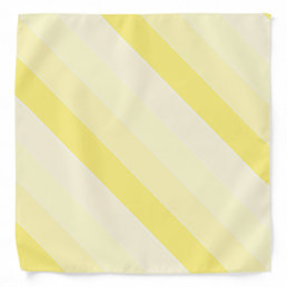 Vanilla Yellow Striped Template Elegant Trendy Bandana