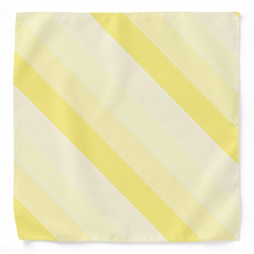 Vanilla Yellow Striped Template Elegant Trendy Bandana