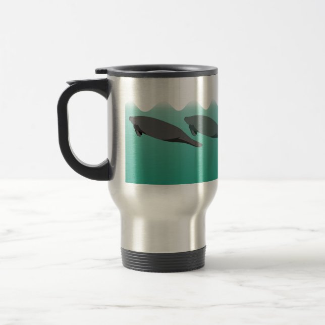 Vanishing Manatees left-clear-background mug (Left)