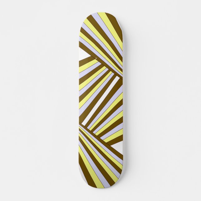 Vanishing Stripes Skateboard Deck (Front)