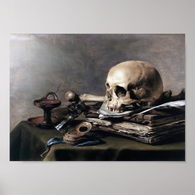 Vanitas, Pieter Claesz Poster (Front)