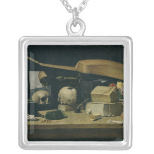Vanitas Silver Plated Necklace