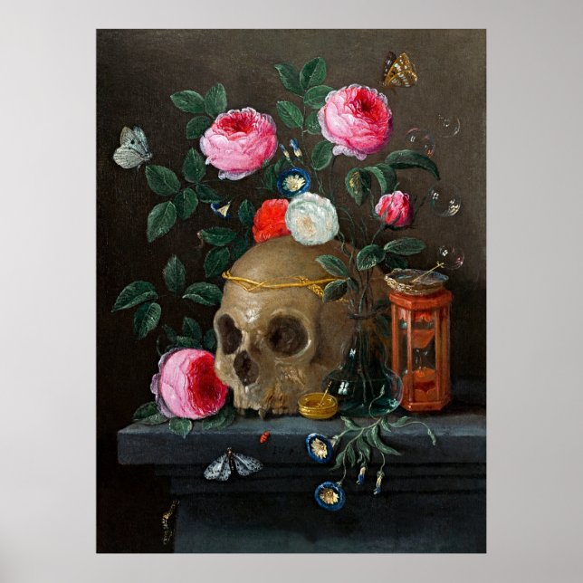 Vanitas Still Life by Jan van Kessel - Fine Art Poster (Front)