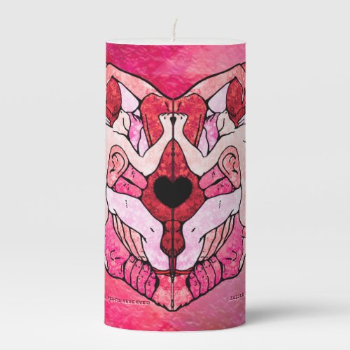 Vanitas _ The Heart of Passion Pillar Candle