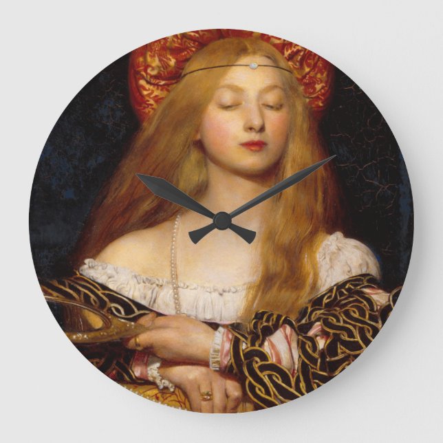 VANITY BEAUTY-FASHION COSTUME DESIGNER LARGE CLOCK (Front)