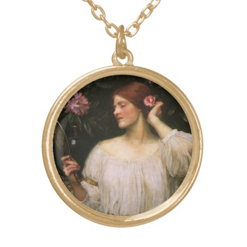 Vanity by John William Waterhouse Gold Plated Necklace