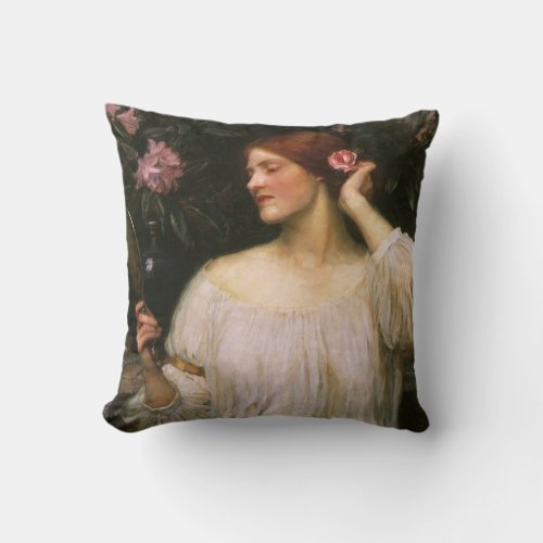 Vanity by John William Waterhouse Throw Pillow