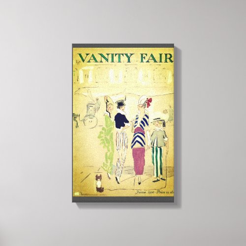 Vanity Fair Vintage Magazine Cover Canvas Print
