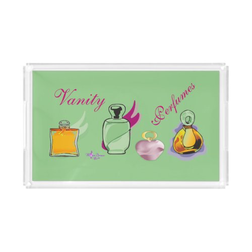 Vanity  Perfumes Acrylic Tray
