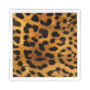 Vanity Tray/Leopard Print Acrylic Tray