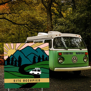 Vanlife Camper RVing CUSTOMIZED & SITE OCCUPIED RV Sign