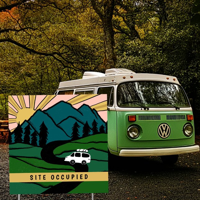 Vanlife Camper RVing CUSTOMIZED & SITE OCCUPIED RV Sign (Vanlife Camper RVing CUSTOMIZED & SITE OCCUPIED Sign
RV Camping custom)