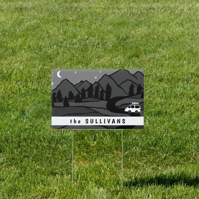 Vanlife Camper RVing CUSTOMIZED & SITE OCCUPIED Sign (Insitu)