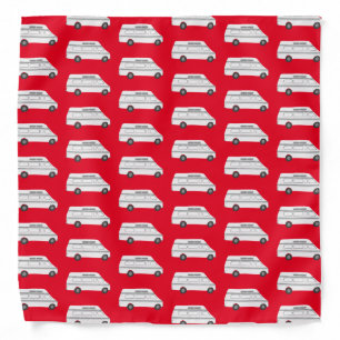 VanLIFE Campervan RV Van Camper black white red Bandana