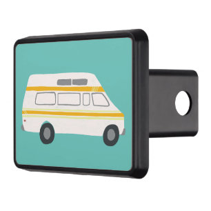 Vanlife Camping  Vintage Van Pattern Hitch Cover