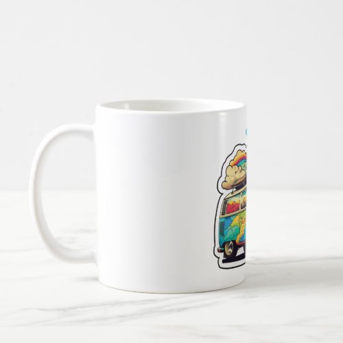 Vanlife Live Free  T_Shirt Coffee Mug