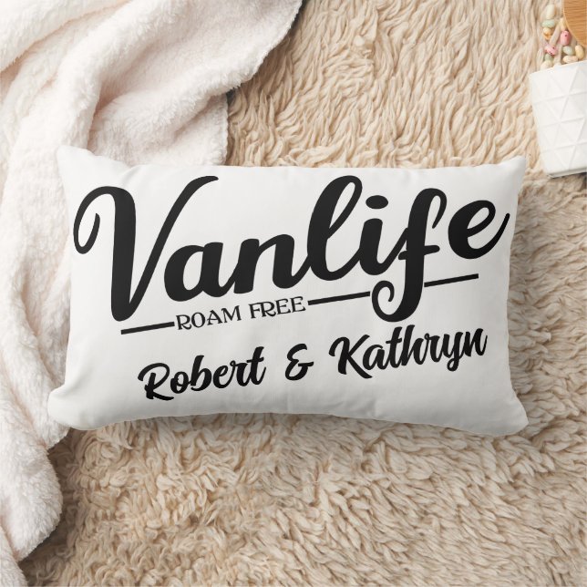 "VanLife" Personalized Lumbar Pillow (Blanket)