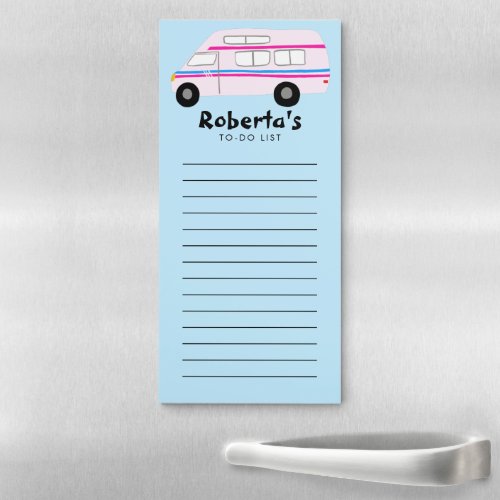 Vanlife RV Custom Grocery Shopping To_DO List   Magnetic Notepad