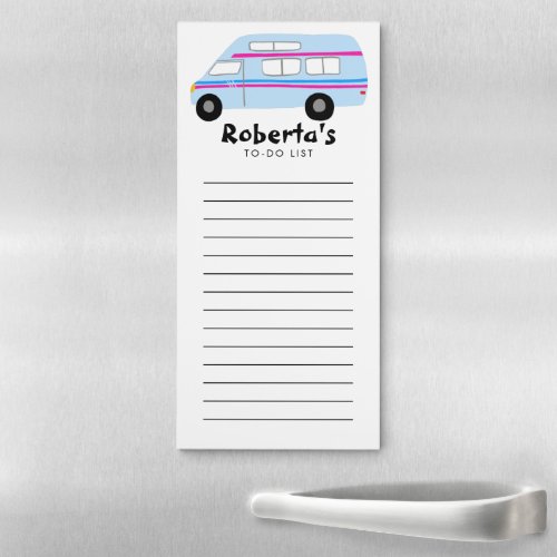 Vanlife RV Custom Grocery Shopping To_DO List   Magnetic Notepad