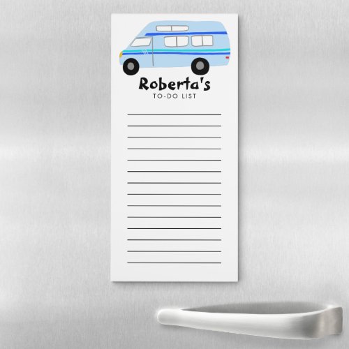 Vanlife RV Custom Grocery Shopping To_DO List    Magnetic Notepad