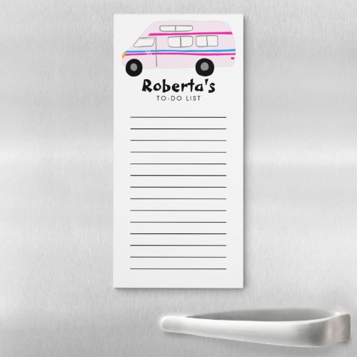 Vanlife RV Custom Grocery Shopping To_DO List   Magnetic Notepad