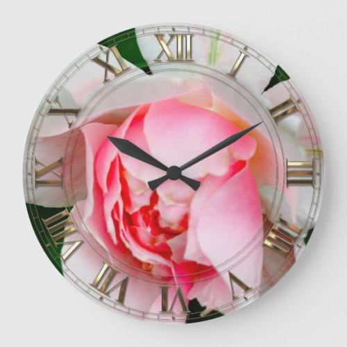 Vanmoure Petal Rose Elegant Large Clock