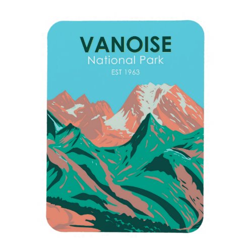 Vanoise National Park France Vintage Magnet