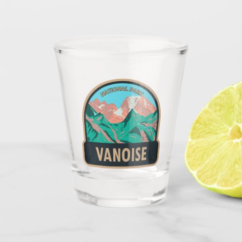 Vanoise National Park France Vintage Shot Glass
