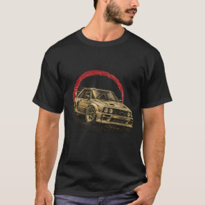 VANOSTE Classic Rally Car Illustration T-Shirt – V