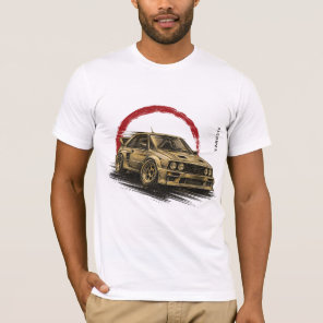VANOSTE Classic Rally Car Illustration T-Shirt – V