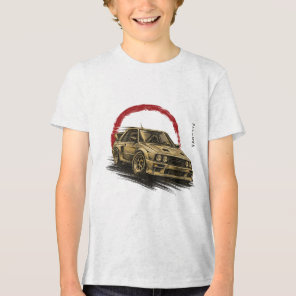VANOSTE Classic Rally Car Illustration T-Shirt – V Tri-Blend Shirt