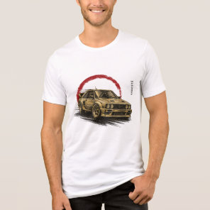 VANOSTE Classic Rally Car Illustration T-Shirt – V Tri-Blend Shirt