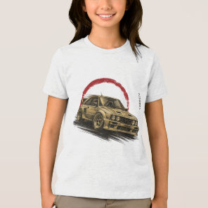 VANOSTE Classic Rally Car Illustration T-Shirt – V Tri-Blend Shirt