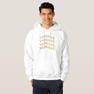 VANOSTÈ Logo – Minimalist Gold Typography Hoodie