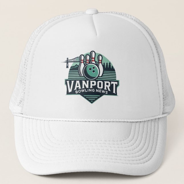 Vanport Bowling News Trucker Hat Northwest Design (Front)