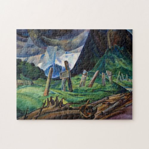 Vanquished 1930 by Emily Carr Jigsaw Puzzle