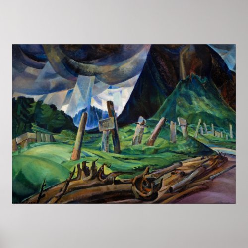 Vanquished 1930 by Emily Carr Poster