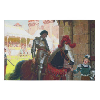 Vanquished, by Edmund Blair Leighton Faux Canvas Print