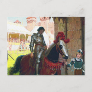 Vanquished, by Edmund Blair Leighton Postcard