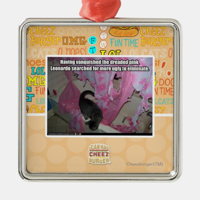 Vanquished the dreaded pink metal ornament (Front)