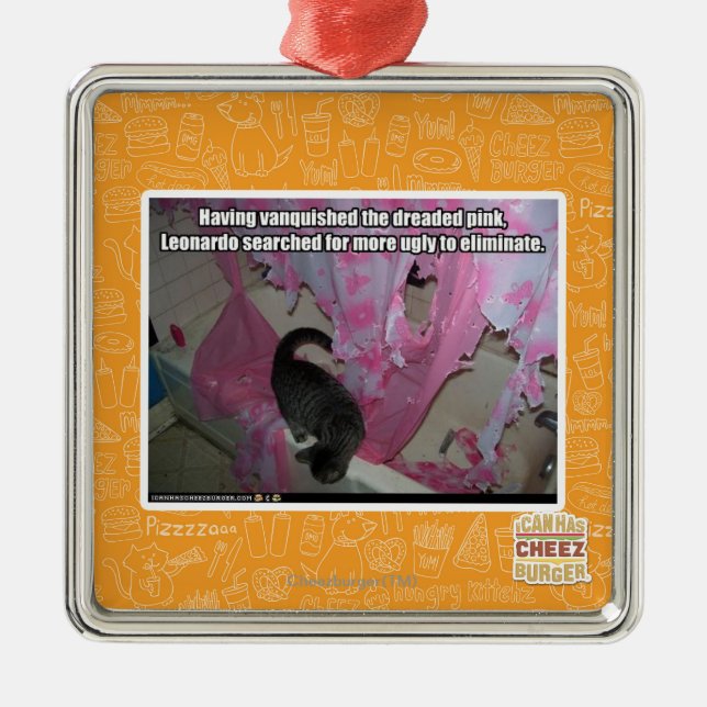 Vanquished the dreaded pink metal ornament (Front)