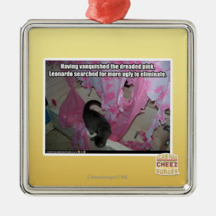 Vanquished the dreaded pink metal ornament