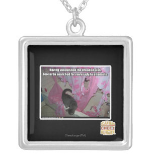 Vanquished the dreaded pink silver plated necklace