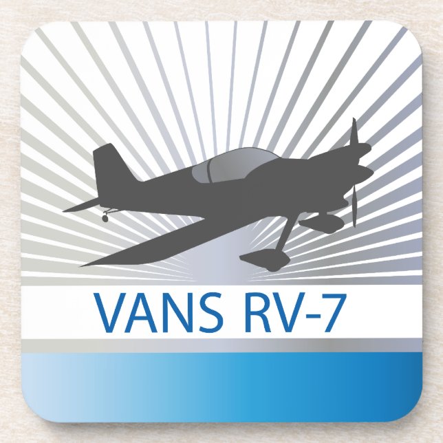 Vans RV-7 Airplane Beverage Coaster (Front)