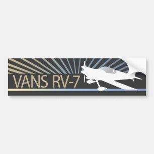Vans RV-7 Airplane Bumper Sticker