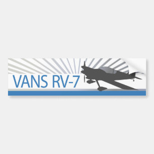 Vans RV-7 Airplane Bumper Sticker