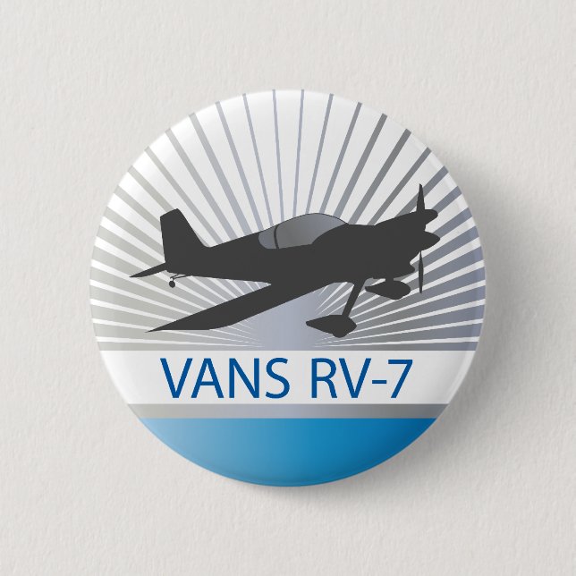 Vans RV-7 Airplane Button (Front)