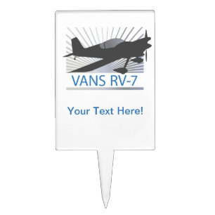 Vans RV-7 Airplane Cake Topper