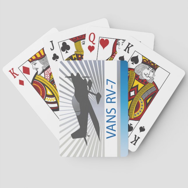 Vans RV-7 Airplane Poker Cards (Back)